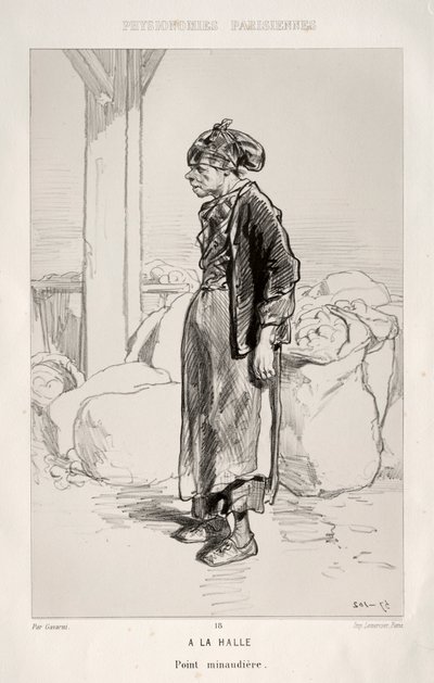 Auf dem Markt von Paul Gavarni