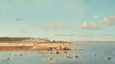 Waschfrauen am Ufer der Durance von Paul Guigou