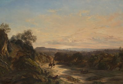 Auf der Straße nach Nizza, um 1844 von Paul Huet