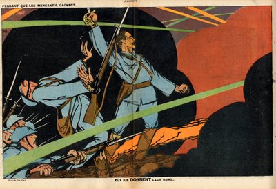 La Baionnette, Satirisch in Farben von Paul Iribe