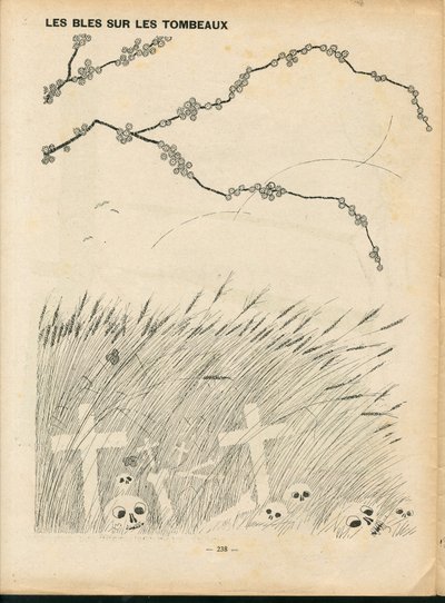 La Baionnette, Satirisch in Schwarz-Weiß von Paul Iribe