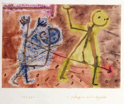 Ein Gefangener wird weggeführt von Paul Klee