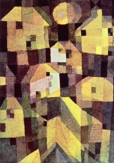 Abstrakte Komposition von Häusern von Paul Klee