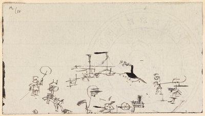 Belebter Strand, 1926 von Paul Klee