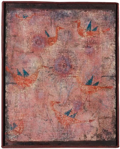 Blauflügelige Vögel von Paul Klee
