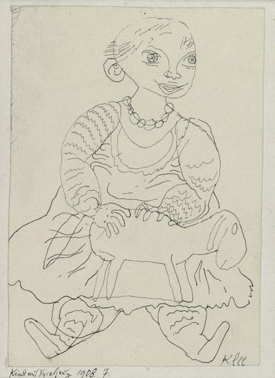 Kind mit Spielzeug von Paul Klee