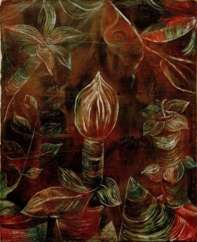 Dekoratives Pflanzenbild Die Knospe von Paul Klee