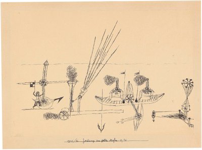 Zeichnung für gelben Hafen, 1921-1926 von Paul Klee