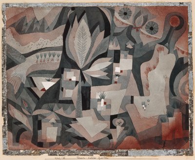 Trocken-Kühler Garten, 1921 von Paul Klee