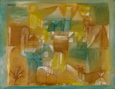 Fassade Braun-Grün von Paul Klee