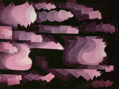 Fuge in Rot von Paul Klee