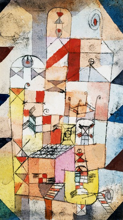 Hausinterieur, ca. 1919 von Paul Klee