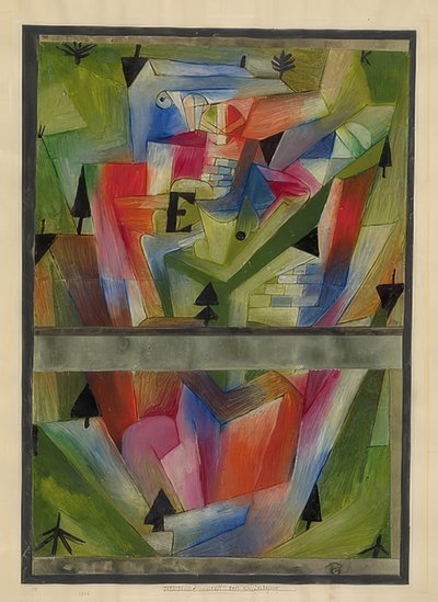 Landschaft bei E. (in Bayern) von Paul Klee