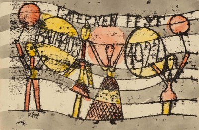 Laternenfest Bauhaus 1922 von Paul Klee