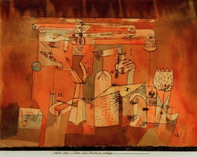 Plan einer Maschinenanlage von Paul Klee