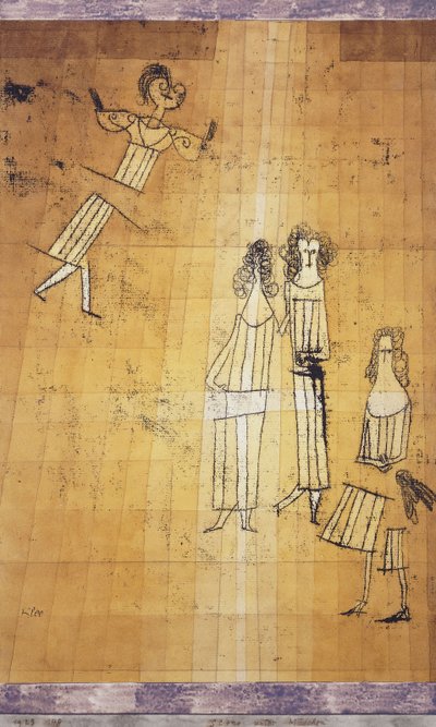 Szene unter Mädchen von Paul Klee