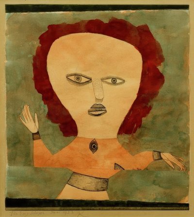 Schauspieler als Frau von Paul Klee