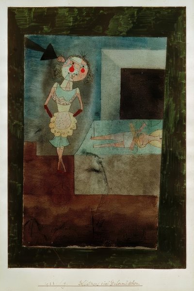 Selbstmord eines Stubenmädchens von Paul Klee