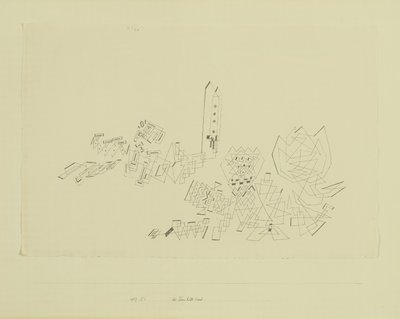 Der Turm widersteht dem Angriff von Paul Klee
