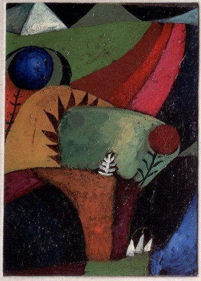 Drei Glockenblumen von Paul Klee