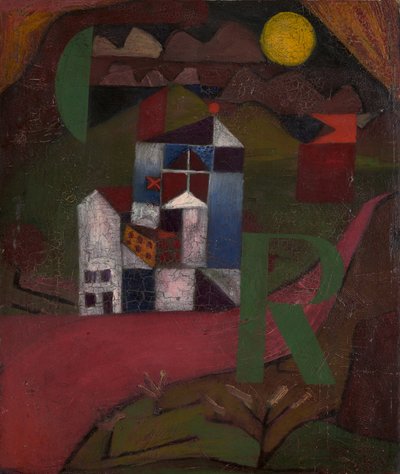 Villa R. Haus an der Straße, 1919 von Paul Klee