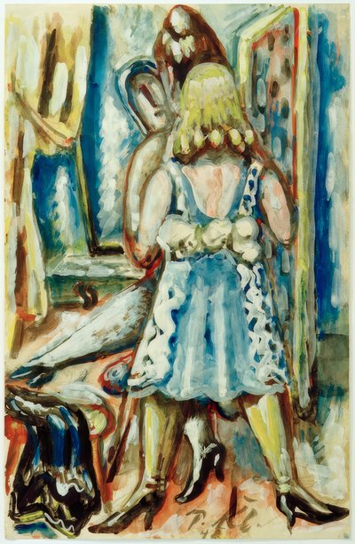 Frau mit Zofe von Paul Kleinschmidt