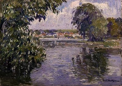 Dorf an der Seine von Paul Mathieu