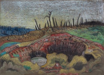 Ein Bauernhof, Wytschaete von Paul Nash