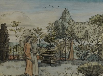Barbara im Garten von Paul Nash