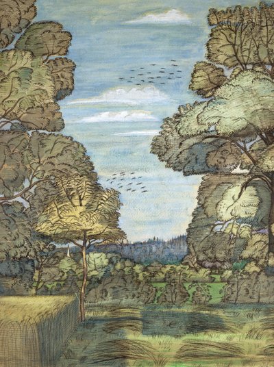 Sommerlandschaft von Paul Nash