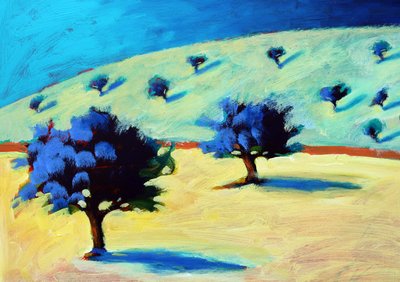 Blaues Landschaftsbild von Paul Powis