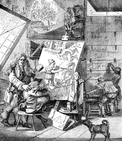 Burlesque sur le burlesque, 1753 von Paul Sandby