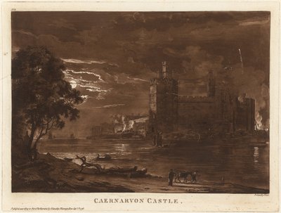 Caernarvon Castle (Nacht) von Paul Sandby