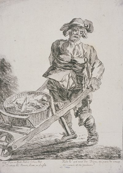 Innereienverkäufer, Rufe von London, 1760 von Paul Sandby