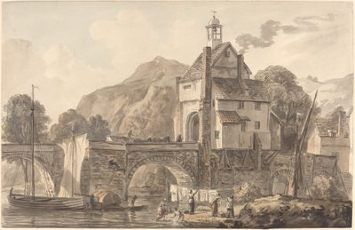 Die Brücke bei Bridgnorth in Shropshire von Paul Sandby