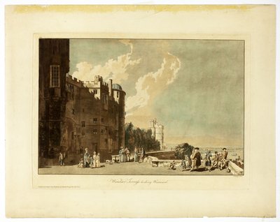 Windsor Terrace Blick nach Westen von Paul Sandby