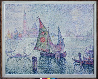 Das grüne Segel, Venedig von Paul Signac