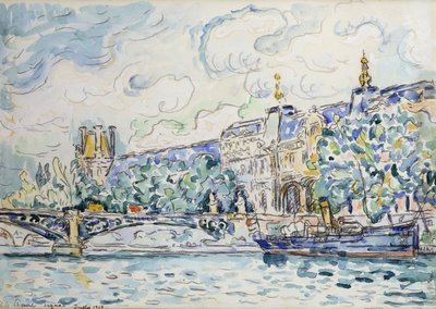 Le Palais du Louvre, 1910 von Paul Signac