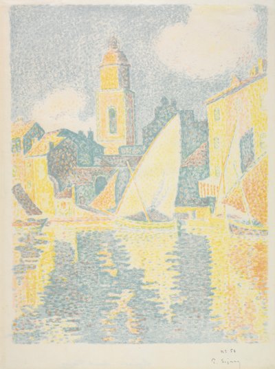 Saint-Tropez: Der Hafen, 1897-1898 von Paul Signac