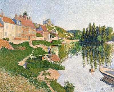 Das Flussufer, Petit-Andely von Paul Signac