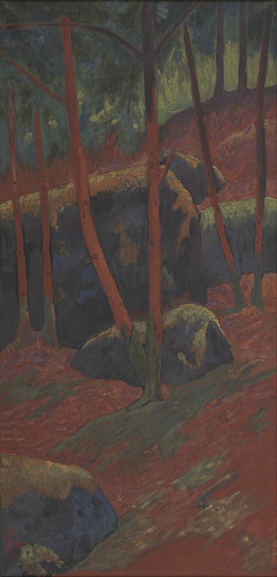 Le Bois rouge, um 1895 von Paul Sérusier