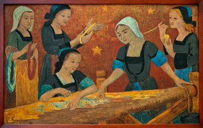 Paul Louis Serusier (1864-1927). „La Tapesserie“ von Paul Sérusier