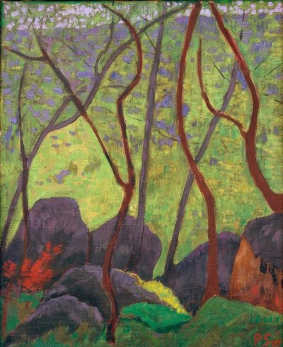 Felsen im Wald von Huelgoat von Paul Sérusier