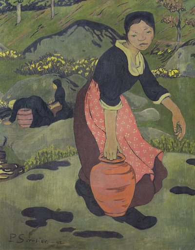Junge Bretonin mit einem Krug, 1892 von Paul Sérusier