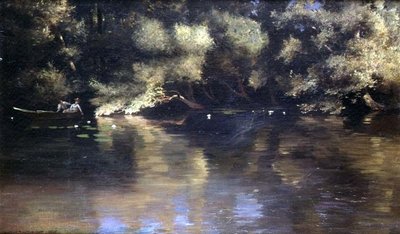 Auf dem Fluss von Paul Wilhelm Keller Reutlingen