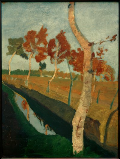 Birken am Moorgraben von Paula Modersohn Becker