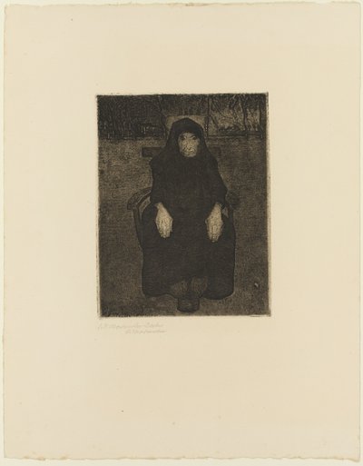 Sitzende alte Frau von Paula Modersohn Becker