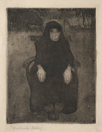 Sitzende alte Frau von Paula Modersohn Becker