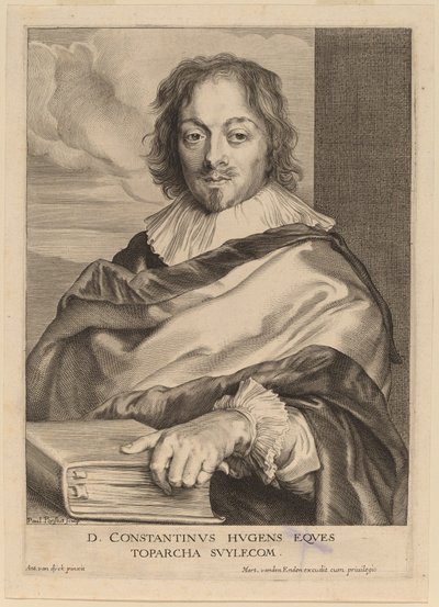 Constantijn Huygens von Paulus Pontius after Sir Anthony van Dyck