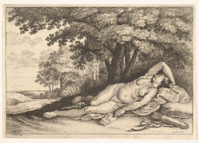 Schlafende Jägerin, 1625-77 von Paulus Potter